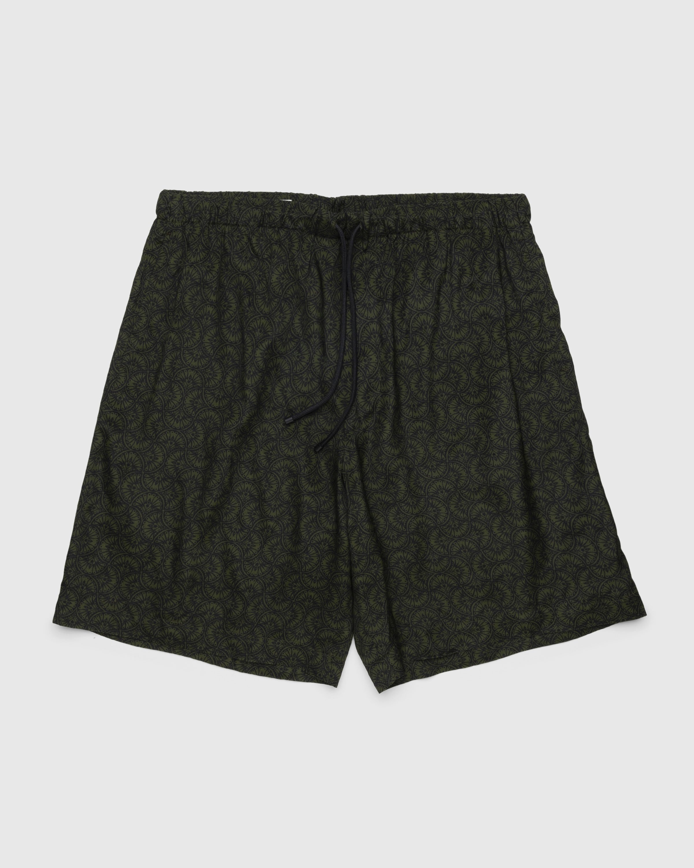Dries van Noten – Piperi Shorts Bottle - Shorts - Green - Image 1