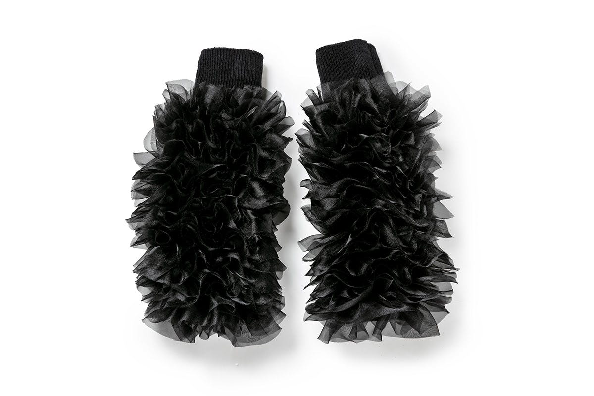 Tomo Koizumi x sacai Ruffle Bag & Leg Warmer Collaboration