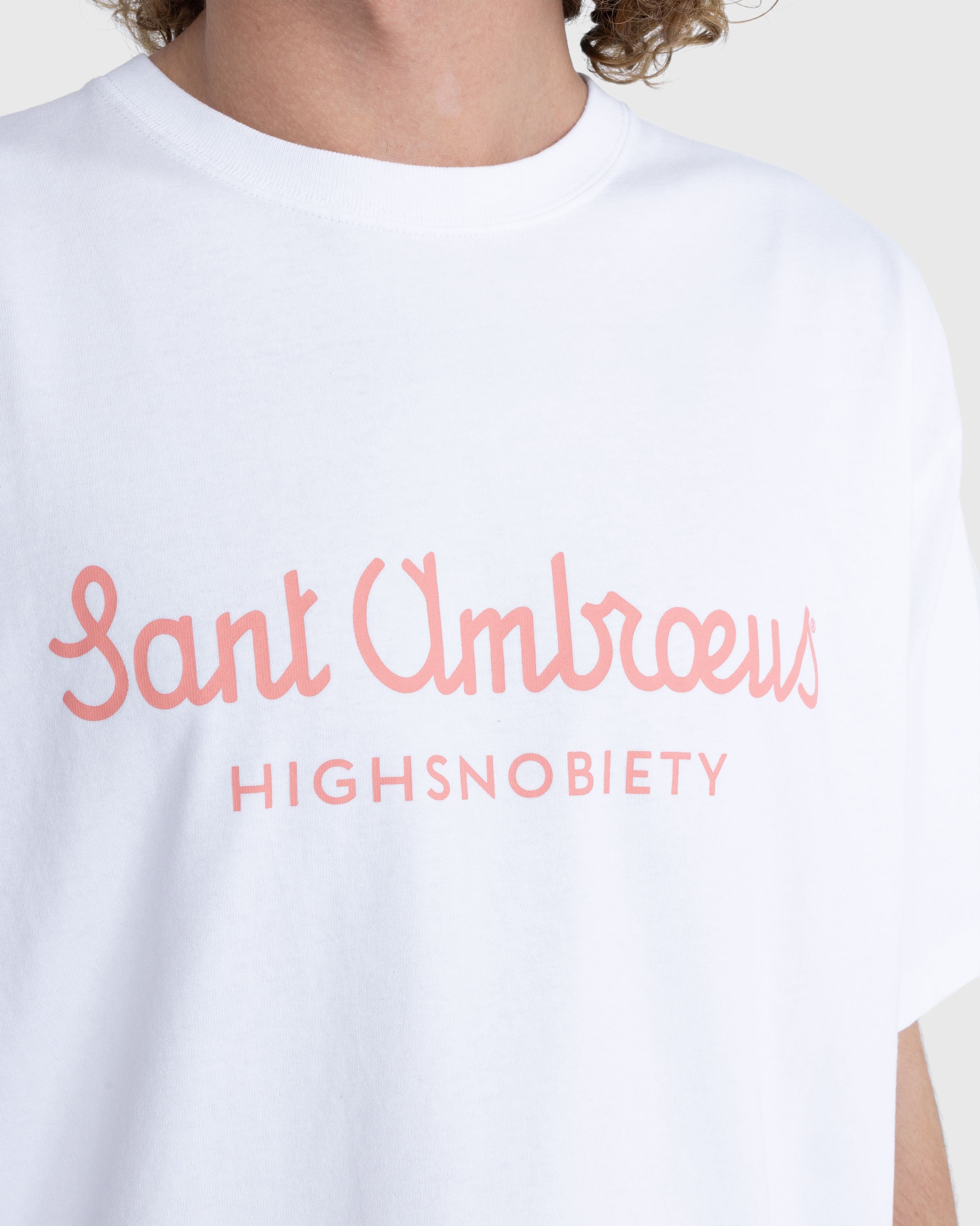 Highsnobiety x Sant Ambroeus – T-Shirt White  - T-shirts - White - Image 5