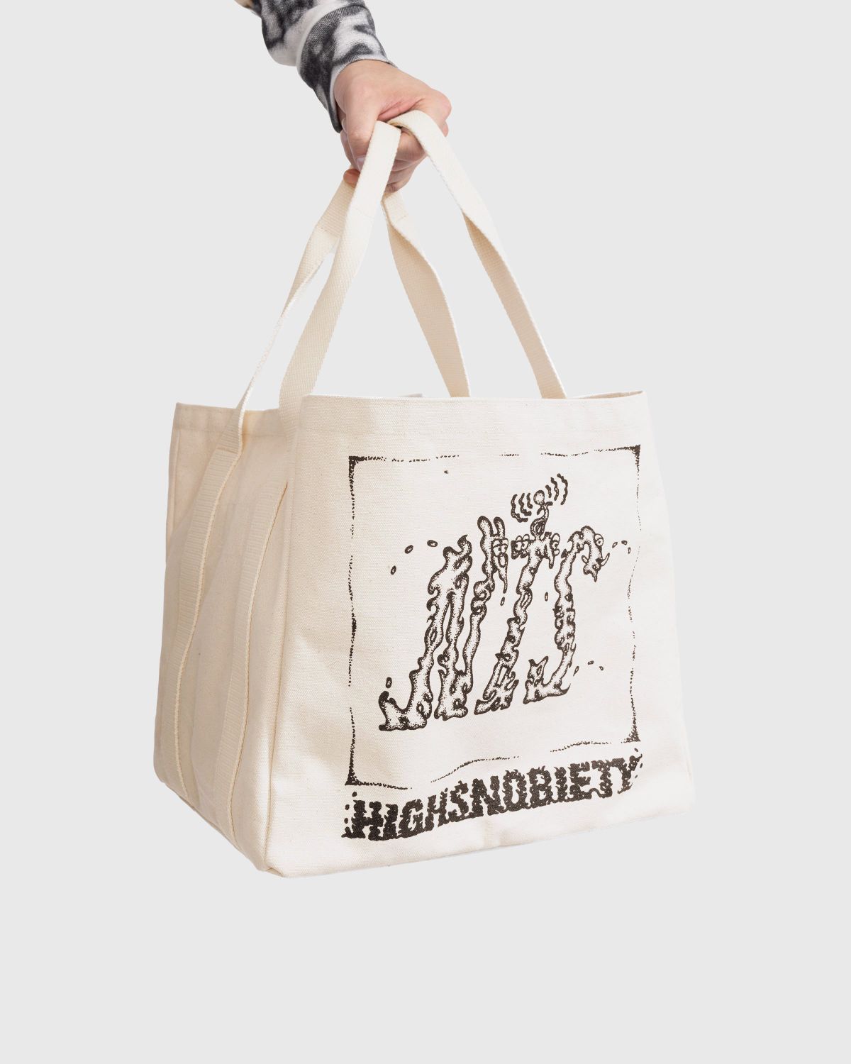 NTS x Highsnobiety – Record Storage Canvas Bag Natural - Bags - Natural - Image 3