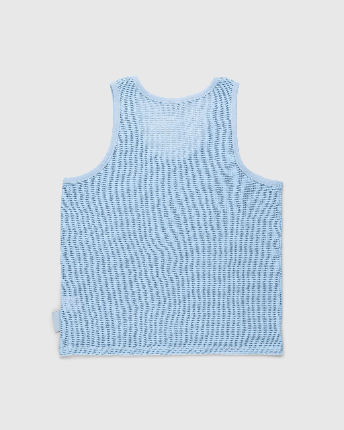 Highsnobiety – Cotton Mesh Knit Tank Top Blue - Tops - Blue - Image 2