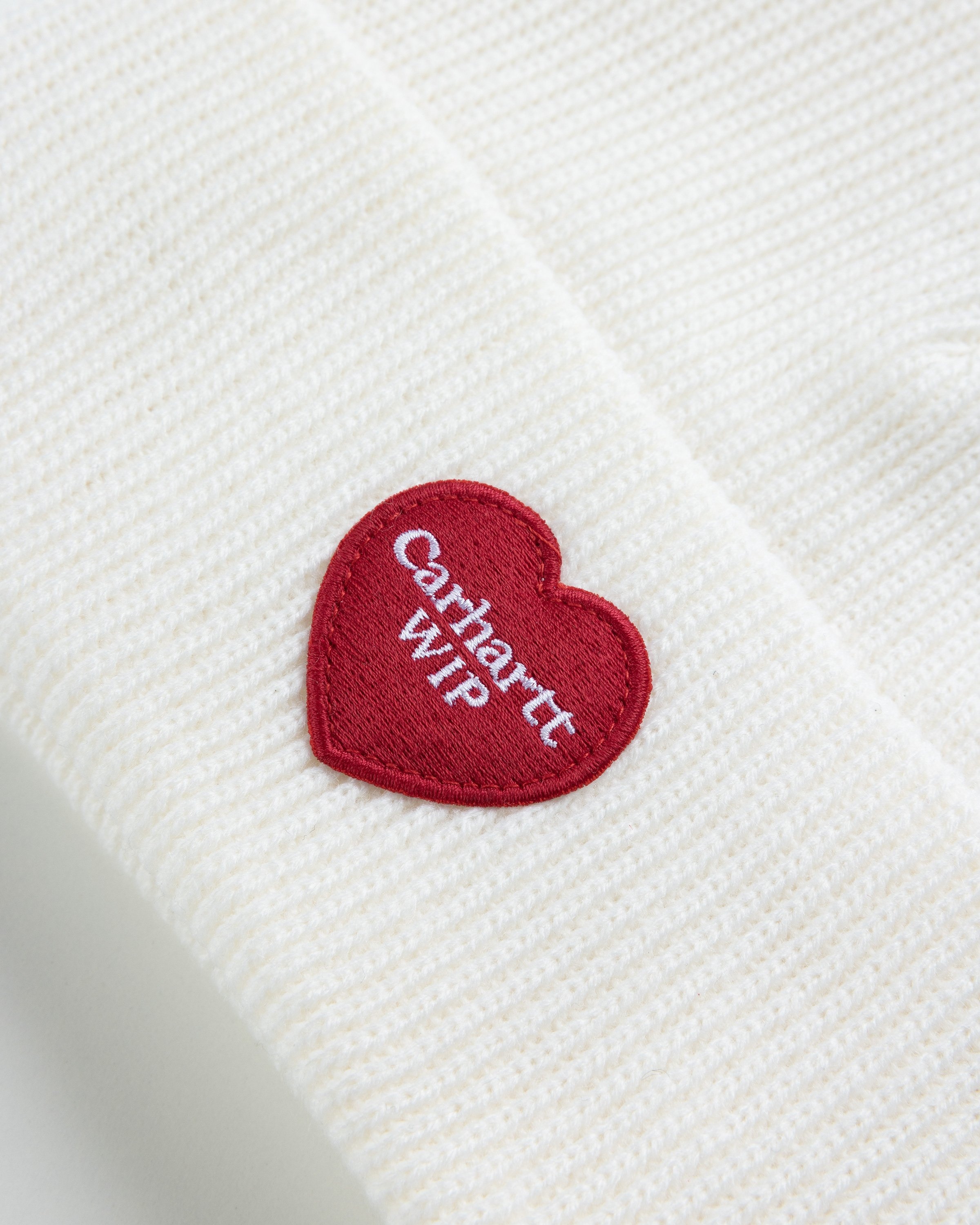 Carhartt WIP – Heart Patch Beanie Wax - Hats - White - Image 3