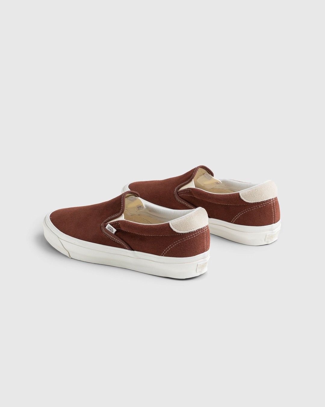 Vans – OG Slip-On 59 LX Suede Brown - Sneakers - Brown - Image 4