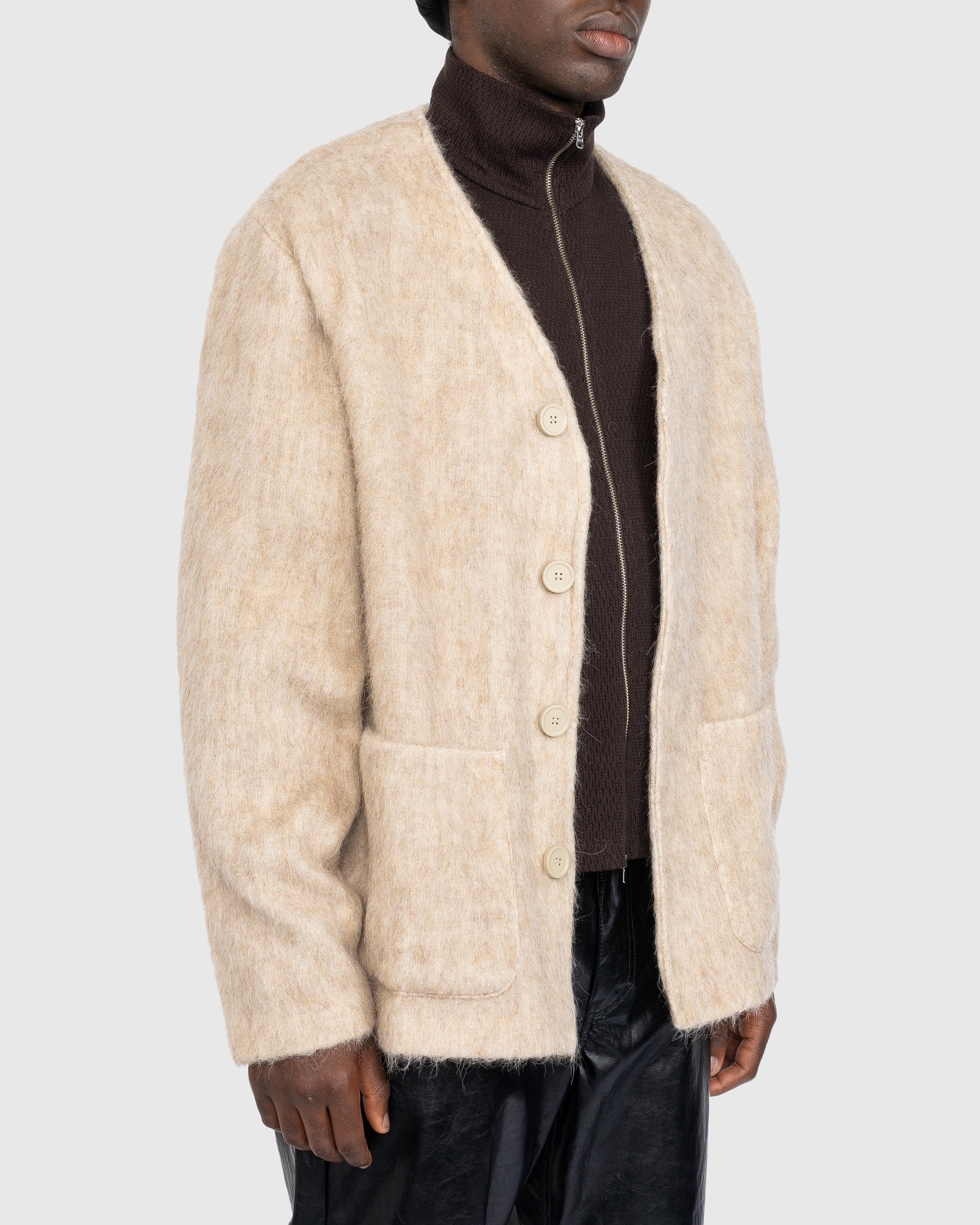 Our Legacy – Mohair Cardigan Antique White | Highsnobiety Shop