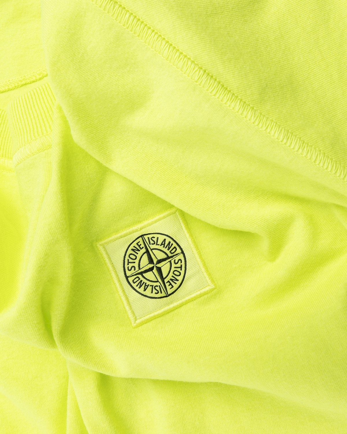 Stone Island – 23757 Garment-Dyed Fissato T-Shirt Lemon - Tops - Yellow - Image 5