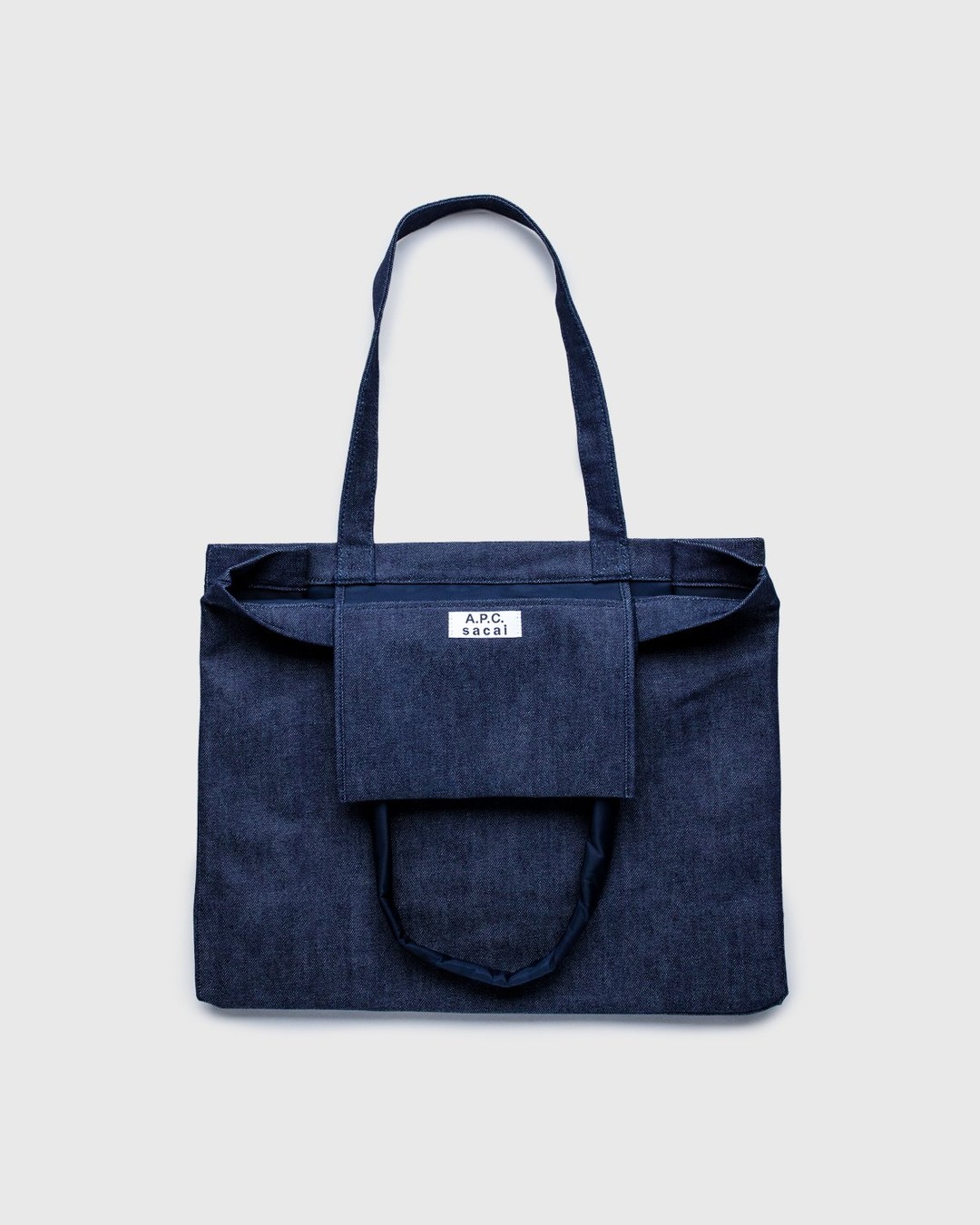 A.P.C. x Sacai – Shopping Bag Candy Dark Navy - Bags - Blue - Image 3