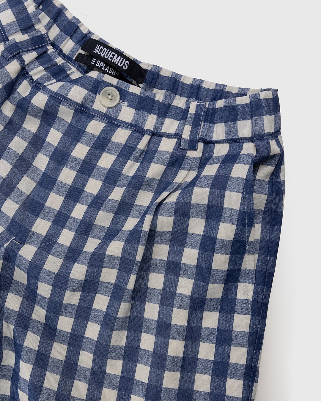 JACQUEMUS – Le Short Gelati Navy Checks - Shorts - Blue - Image 2