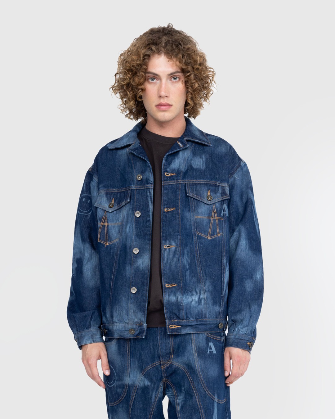 Ahluwalia – Signature Denim Jacket Indigo - Outerwear - Blue - Image 2