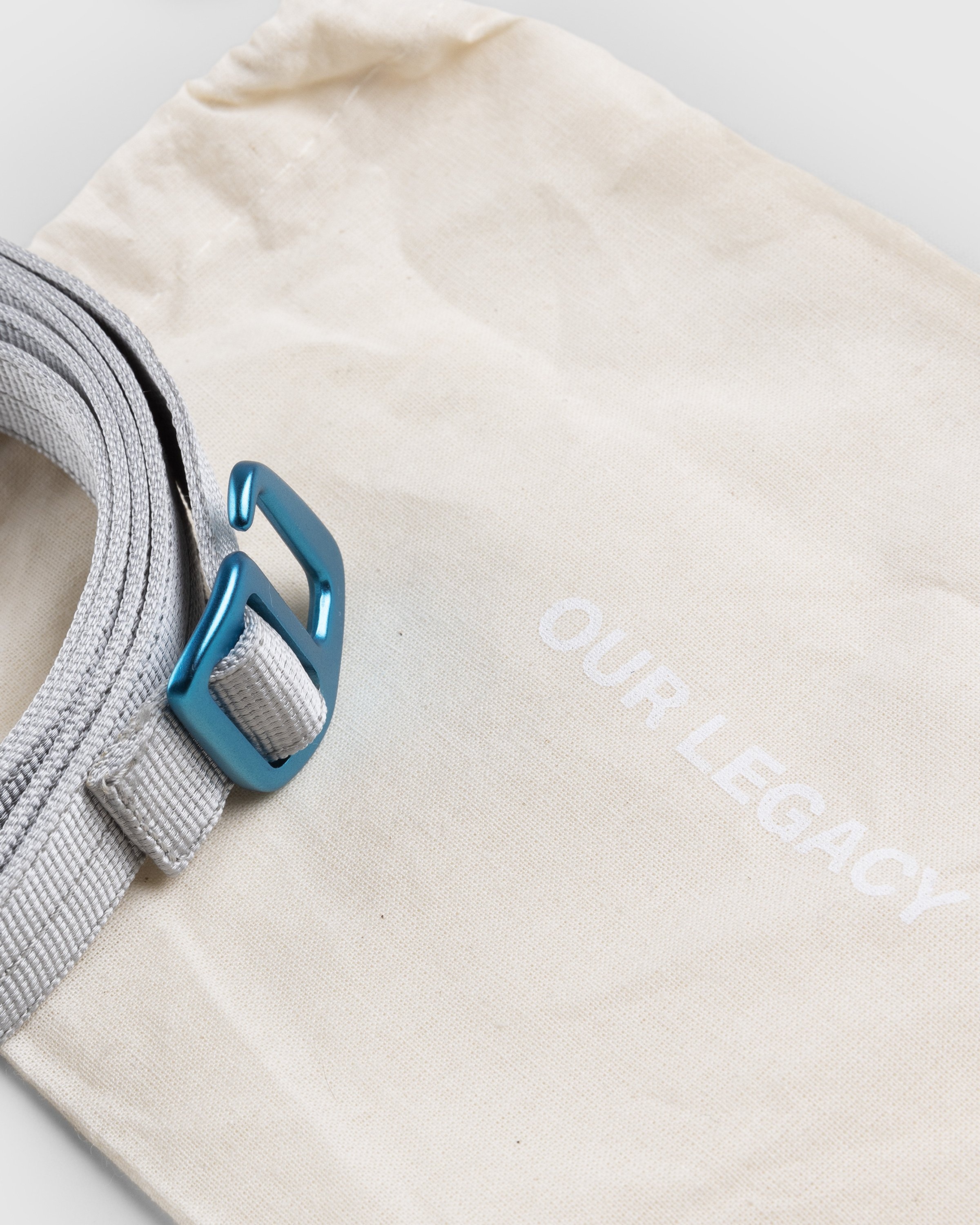 Our Legacy – Tech Belt Metallized Grey Webbing - Belts - Silver - Image 4