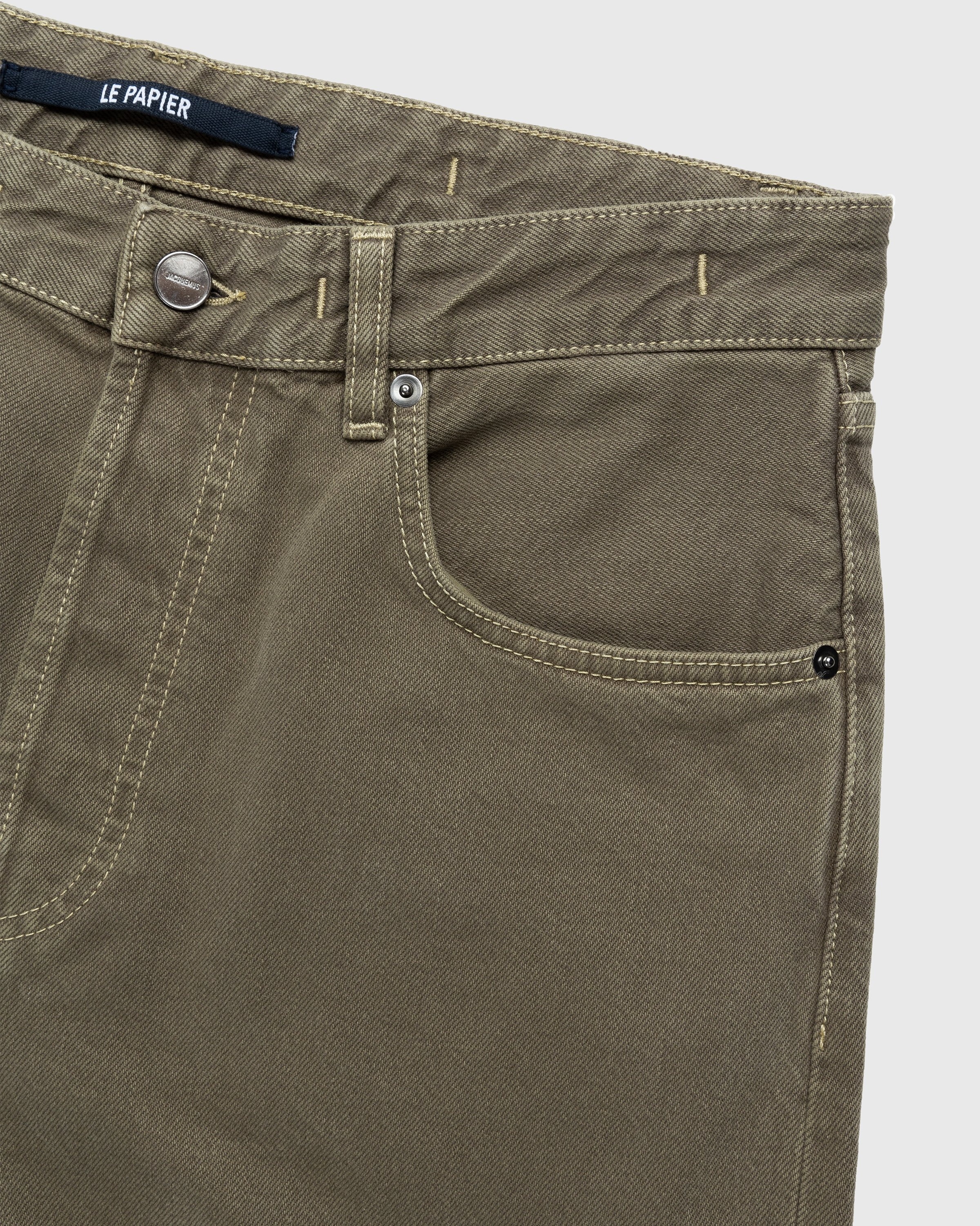 JACQUEMUS – Le De-Nimes Fresa Green - Pants - Green - Image 5