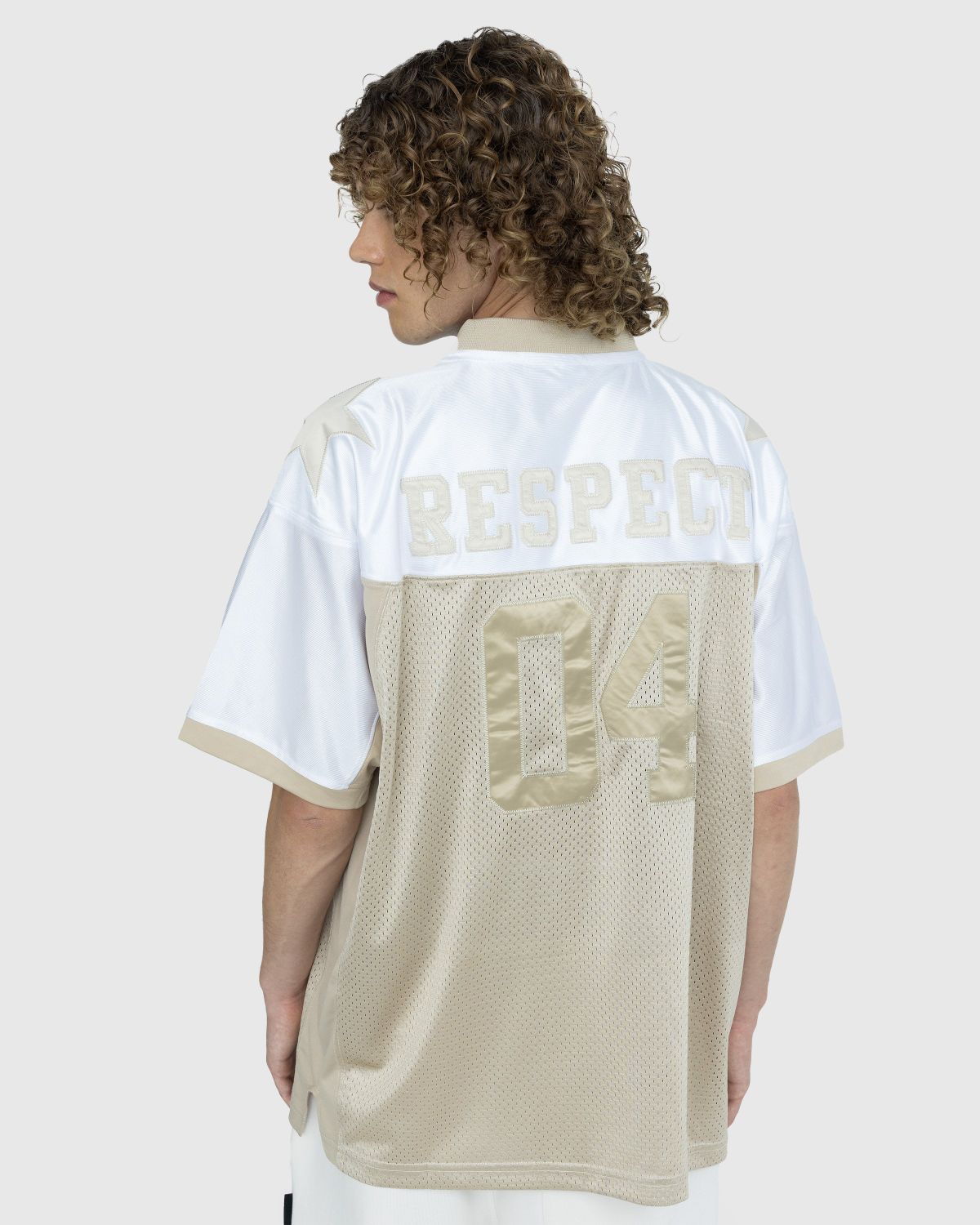 Patta – Respect Football Jersey Cement/White - Tops - White - Image 3