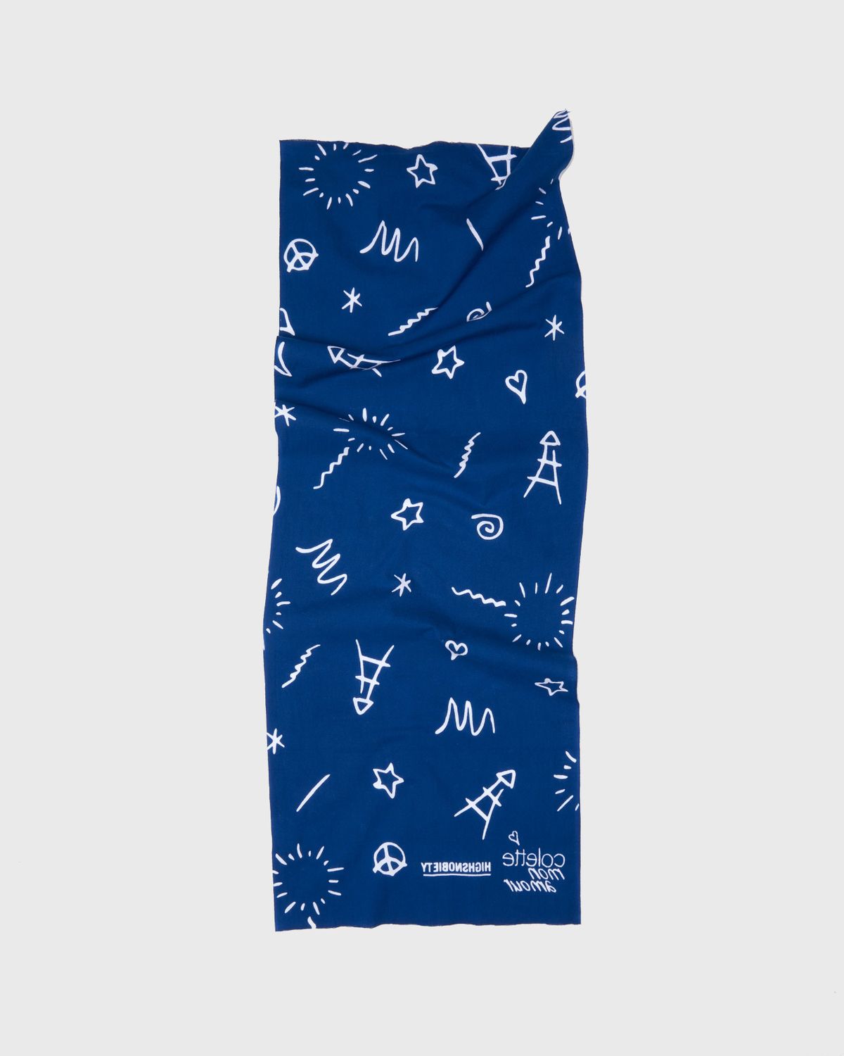 Highsnobiety – Kamawanu x colette Mon Amour Tenugui Blue - Blankets & Throws - Blue - Image 2