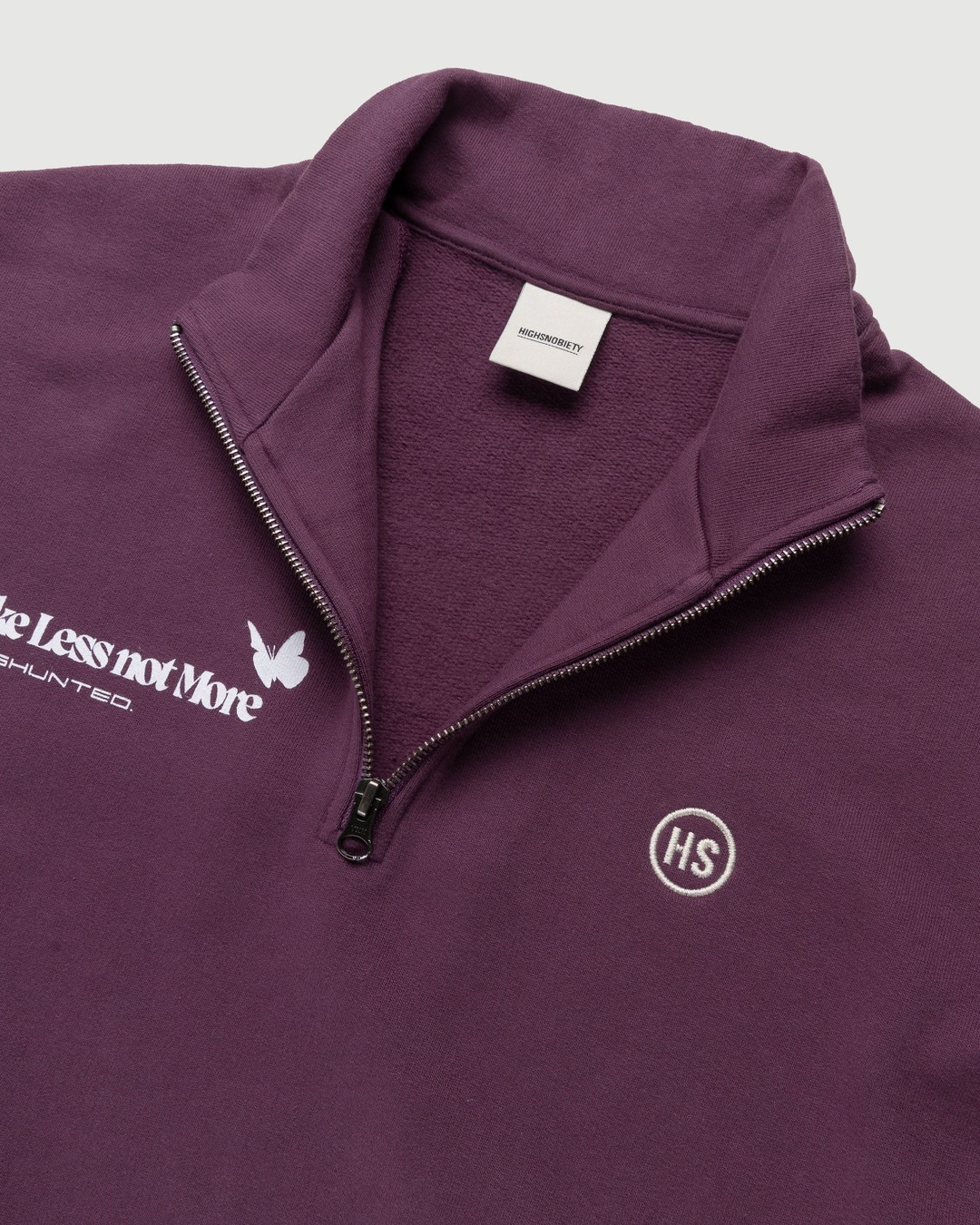 BEINGHUNTED x Highsnobiety – BERLIN, BERLIN 3 Zip Mock Neck Purple - Sweats - Purple - Image 3