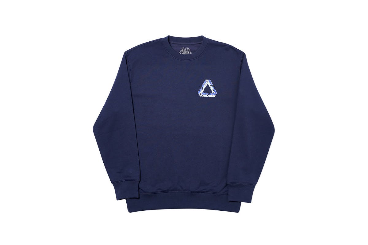 Palace 2019 Autumn Crew P Split Navy Front 2924 1
