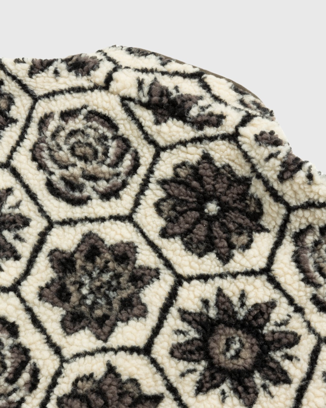 Patta – Wall Flower Fleece Jacket Birch/Dark Gull Grey - Fleece Jackets - Grey - Image 5