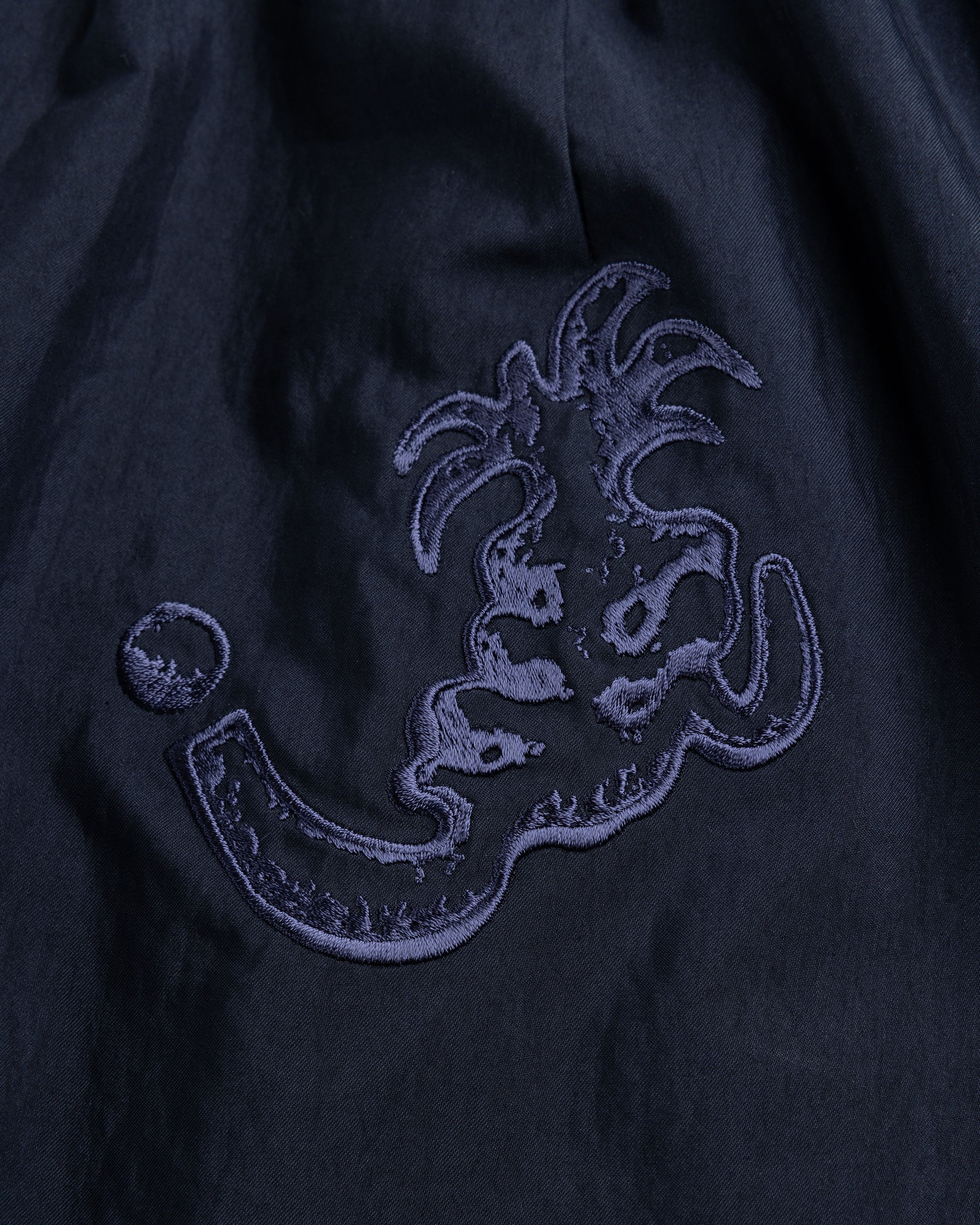 NTS x Highsnobiety – Brushed Nylon Skirt Navy - Skirts - Black - Image 7