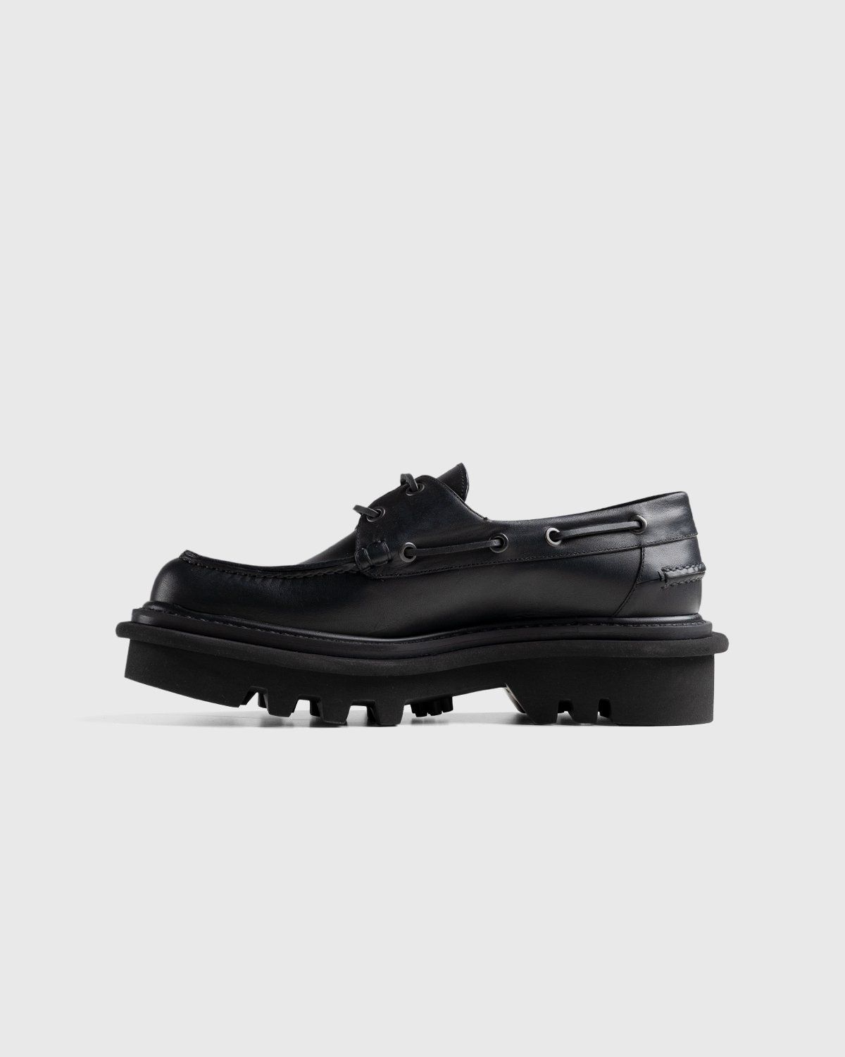 Dries van Noten – Leather Boat Shoe Black - Boat Shoes & Moccasins - Black - Image 2