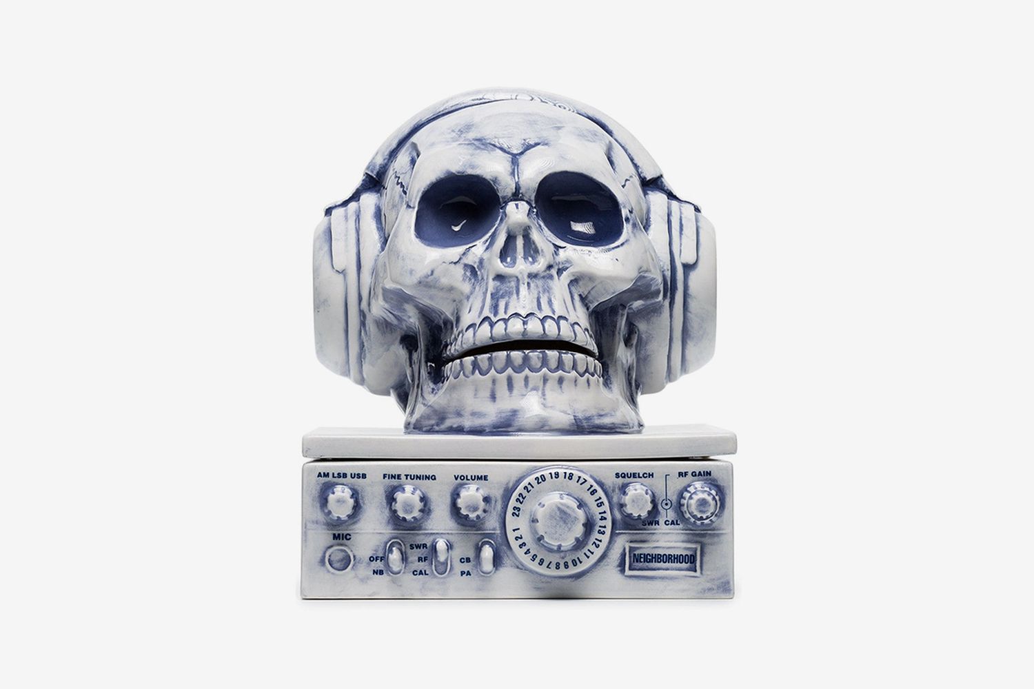 Skull With Headphones Incense Burner