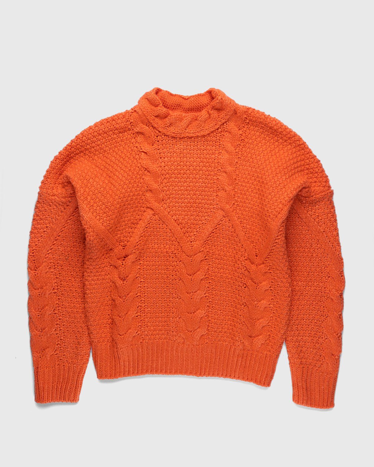 Winnie New York – Intwined Cable Knit Sweater Red - Image 1