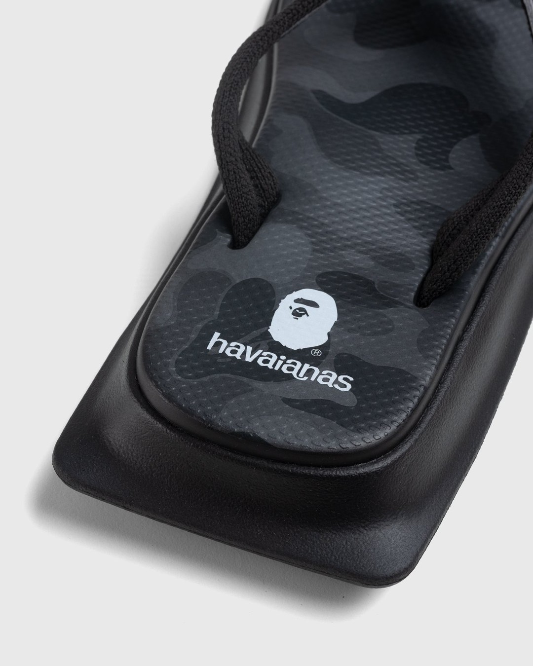 BAPE – Tradi Zori Steel Grey - Slides - Black - Image 3