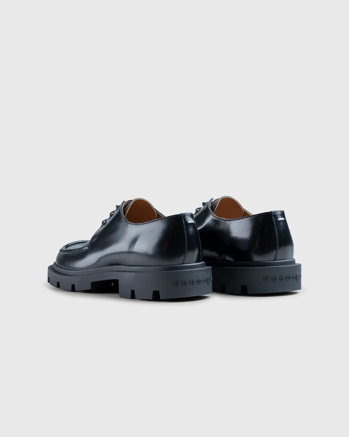 Maison Margiela – Cleated Sole Shoes Black - Oxfords & Lace Ups - Black - Image 3