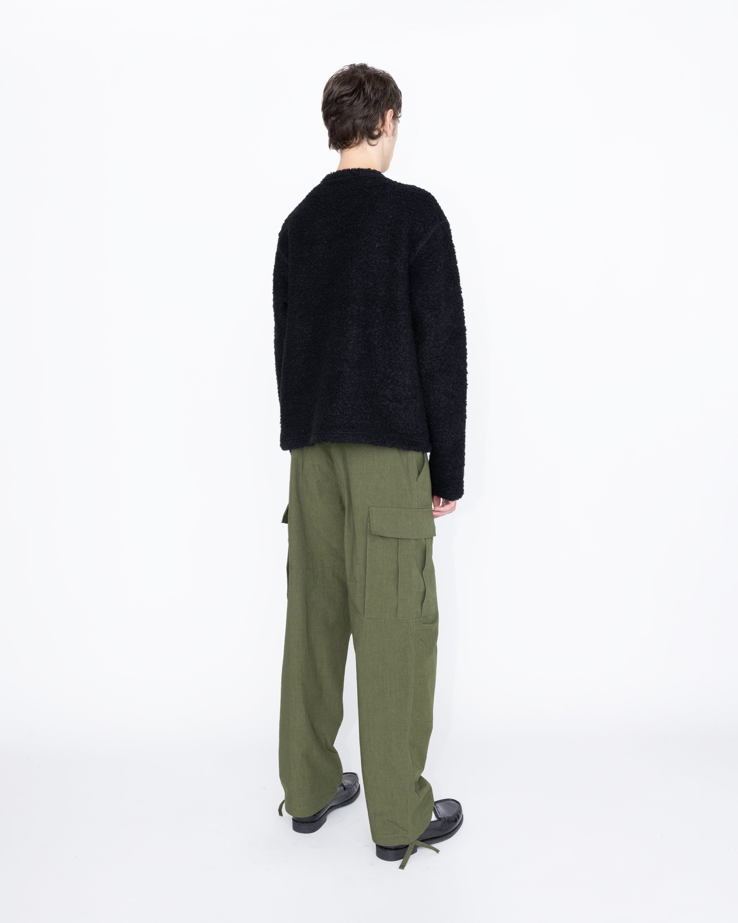 Highsnobiety HS05 – Wool Blend Inlaid Knit Crew Black - Knitwear - Black - Image 5