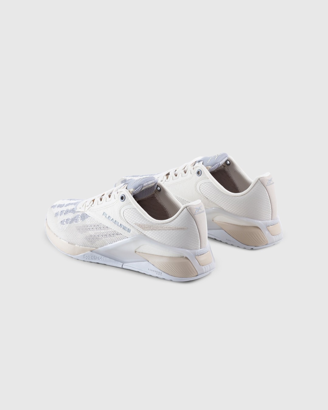 Reebok x Pleasures – Nano 6000 Sandtrap/Pebble/Tin Grey - Sneakers - Beige - Image 4