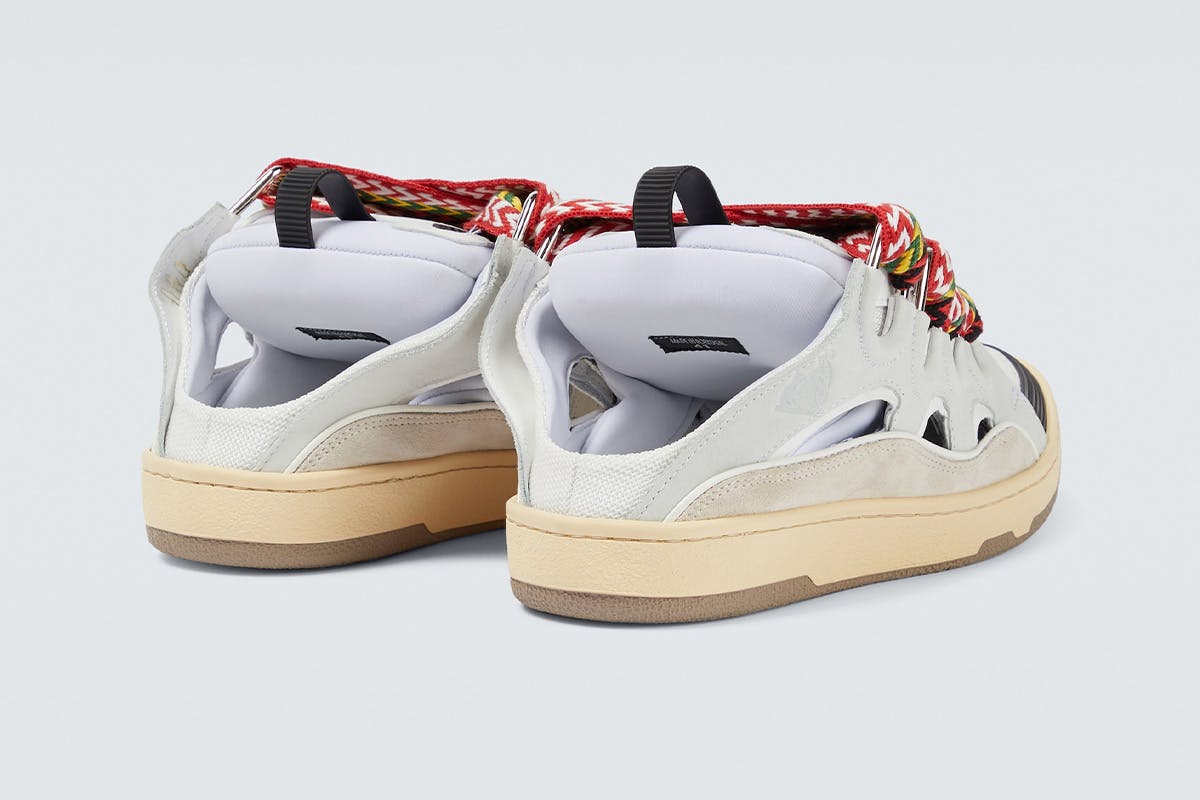 lanvin curb sneakers blue