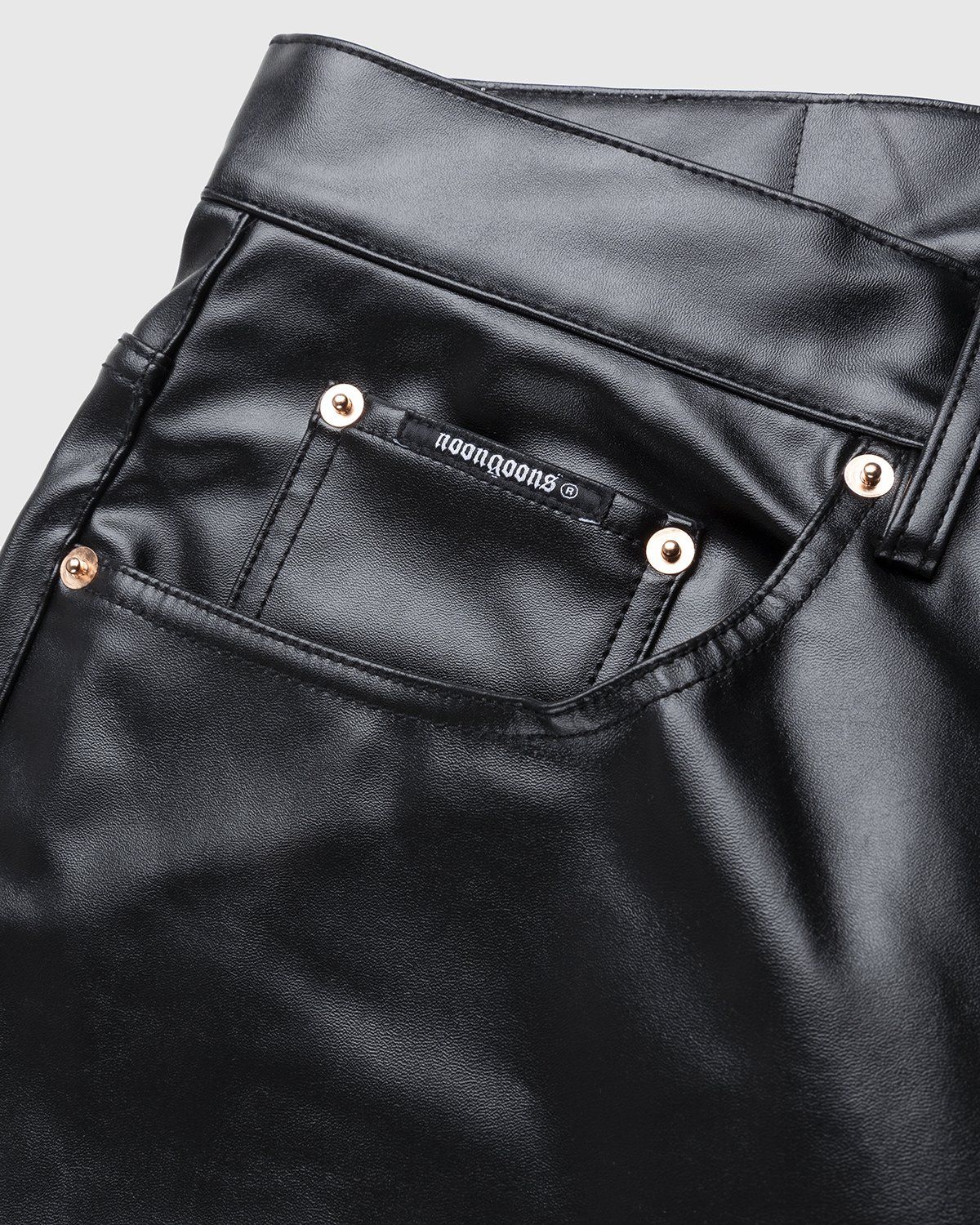 Noon Goons – Series Leather Pant Black - Pants - Black - Image 6