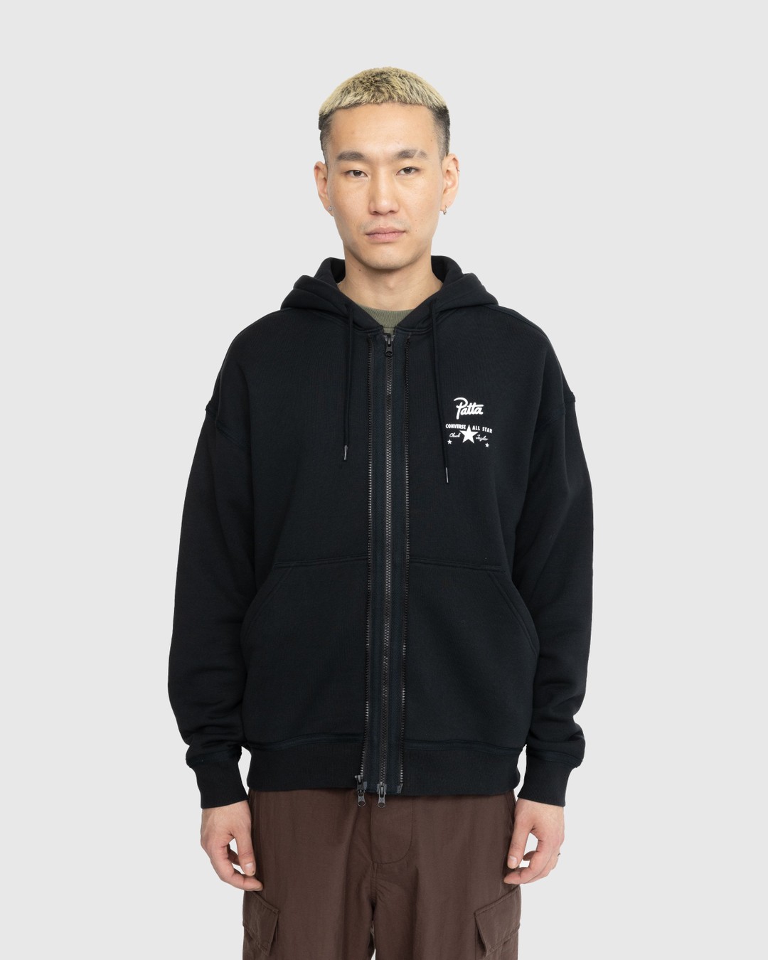 Patta x Converse Utility Fleece Hoodie Black Highsnobiety Shop