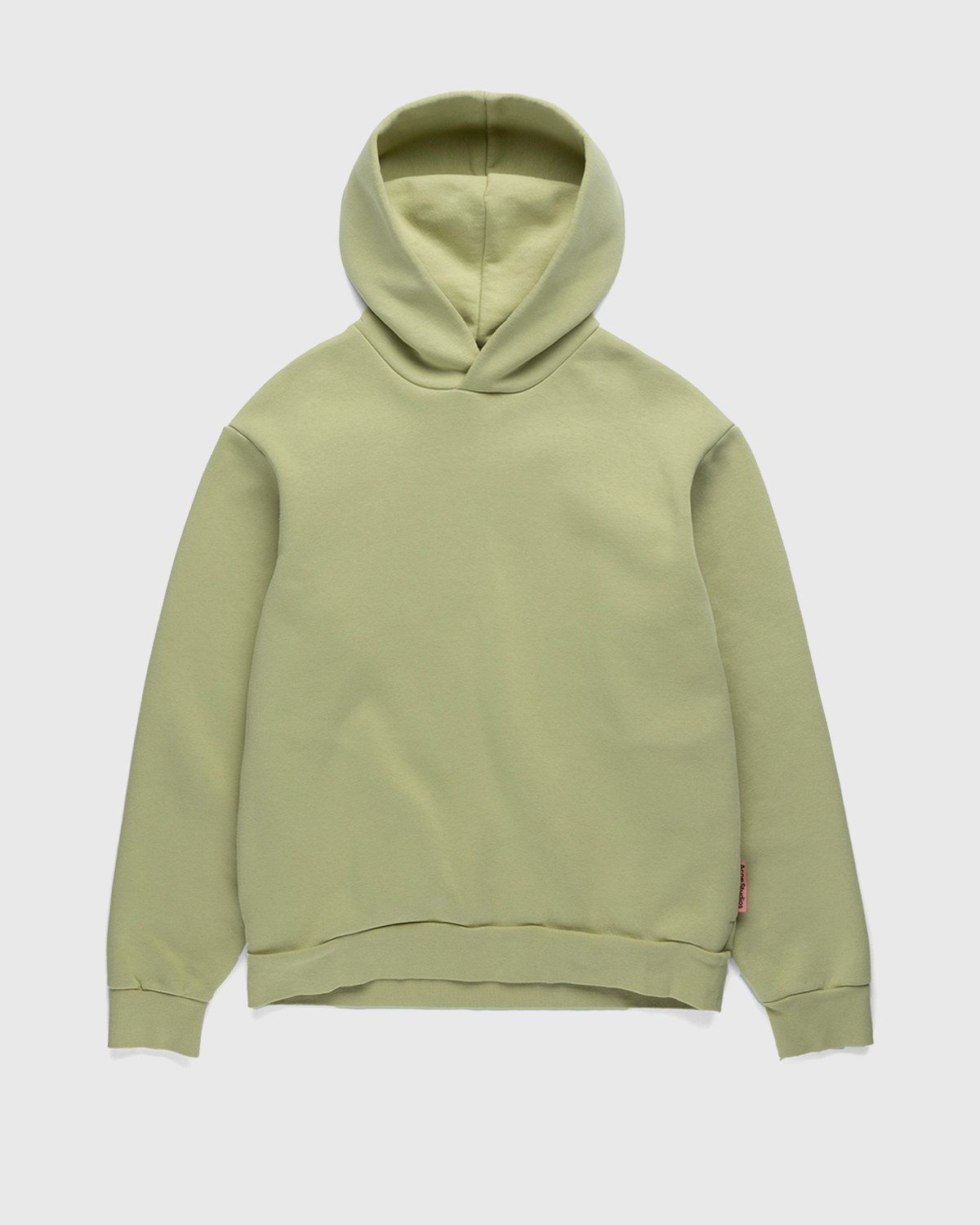 Acne Studios – Midweight Fleece Hooded Sweatshirt Pale Green - Image 1