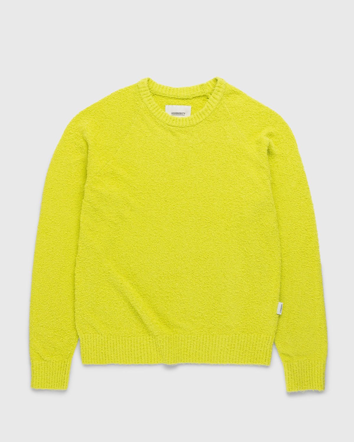 Highsnobiety – Raglan Crewneck Sweater Yellow - Knitwear - Yellow - Image 1
