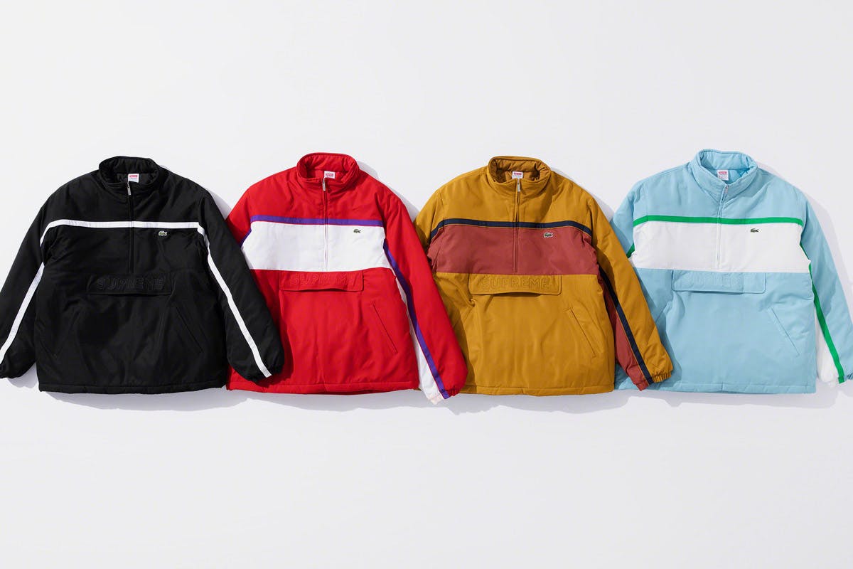 bomber lacoste x supreme