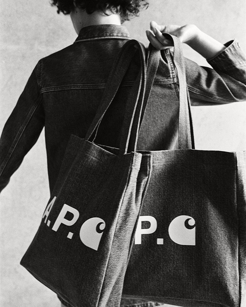 A.P.C. x Carhartt WIP Denim Tote Bags