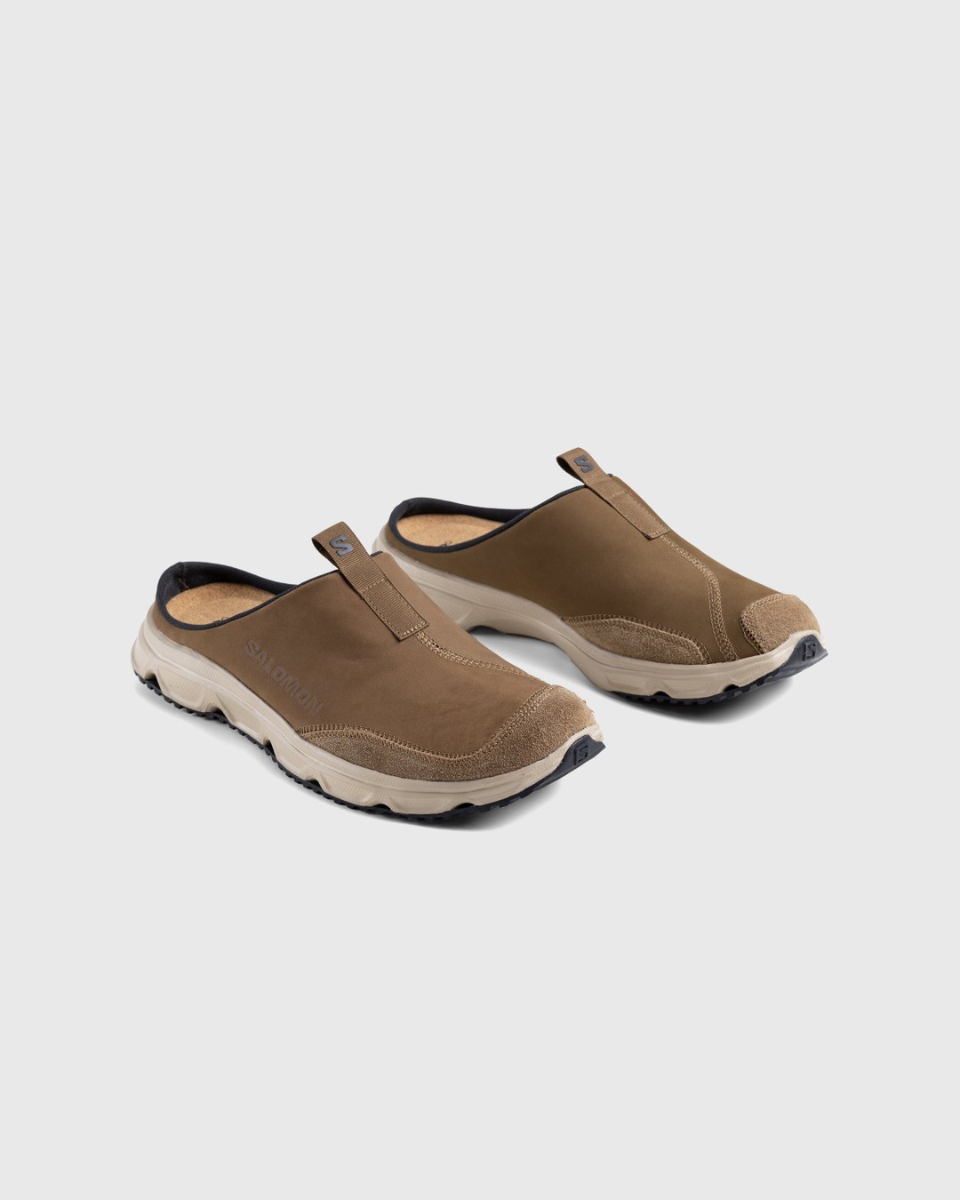 Salomon – RX Slide Leather Advanced Kang/Safari - Slides - Beige - Image 3