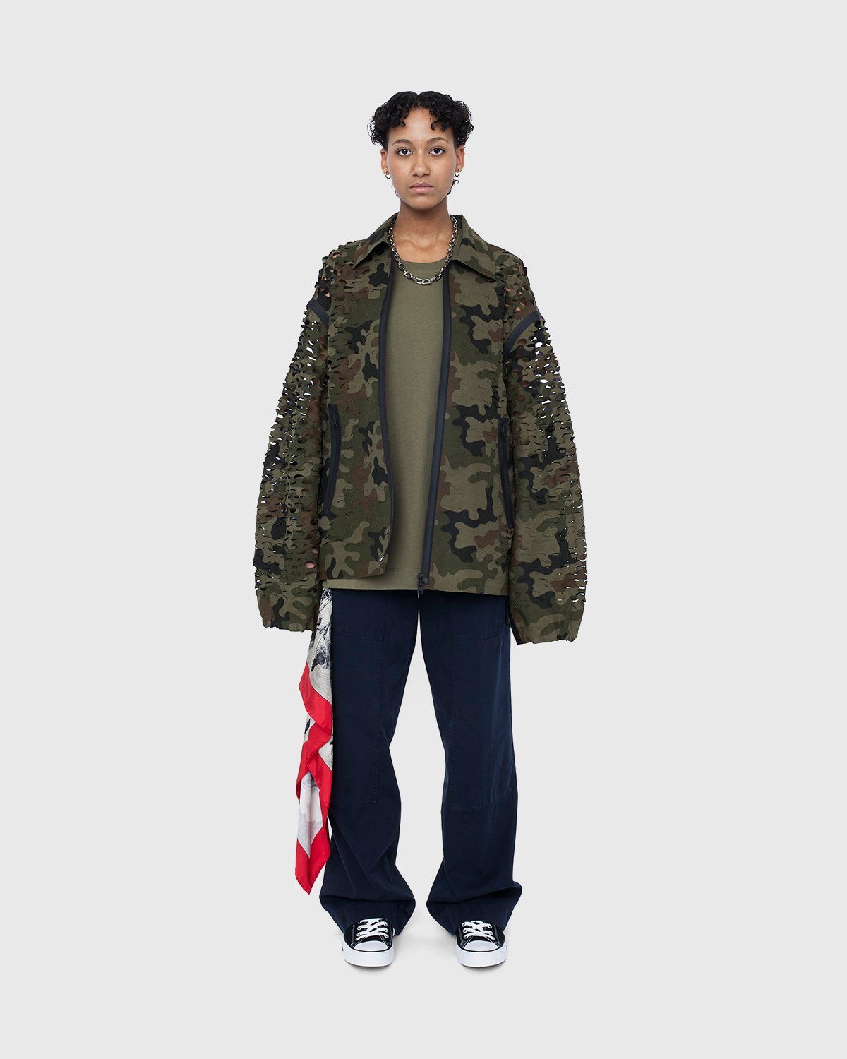 Dries van Noten – Voyde Laser Jacket Camouflage - Outerwear - Brown - Image 8