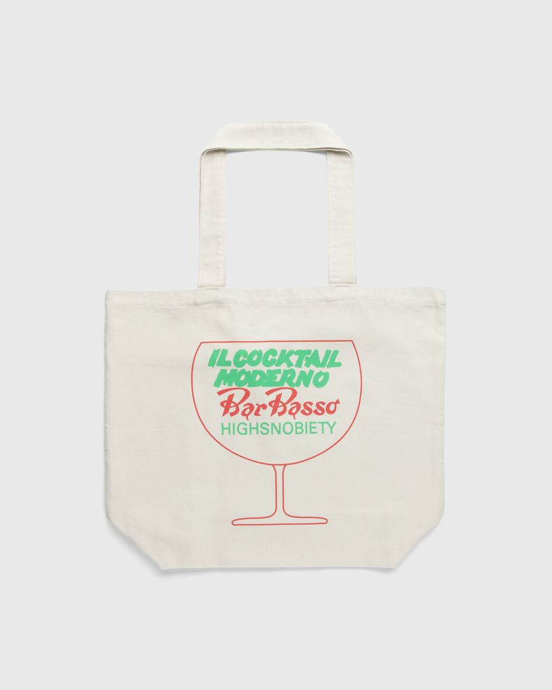 Bar Basso x Highsnobiety – Graphic Tote Bag Eggshell