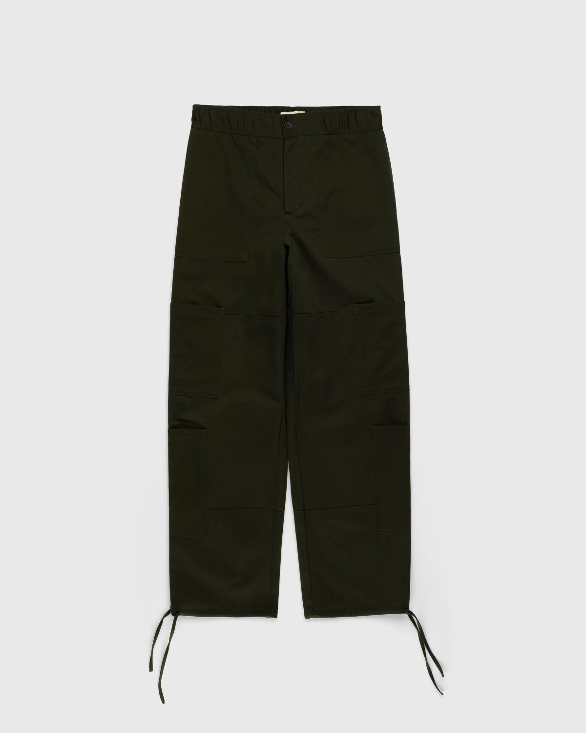 Wales Bonner – Earth Trousers Green - Pants - Green - Image 1