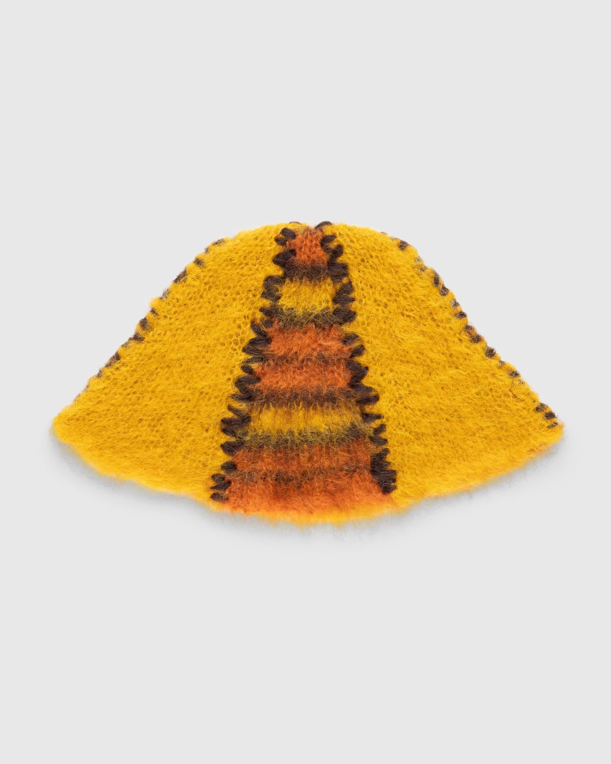 Marni – Color-Block Mohair Beanie Orange - Hats - Orange - Image 2
