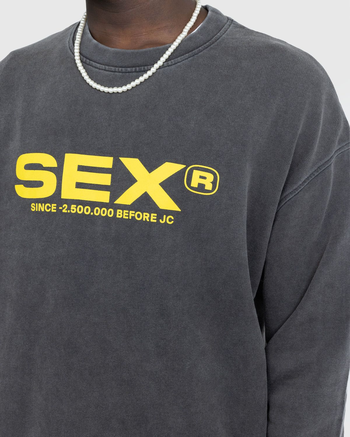 Carne Bollente – Oops, I Did It Again Sweatshirt Washed Black - Knitwear - Black - Image 4