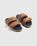 Dries van Noten – Double Strap Sandals Brown/Navy - Sandals - Brown - Image 3