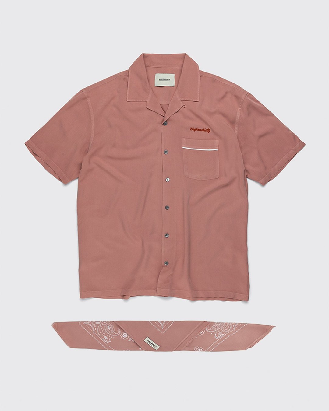 Highsnobiety – Bowling Shirt Mauve - Shortsleeve Shirts - Pink - Image 1