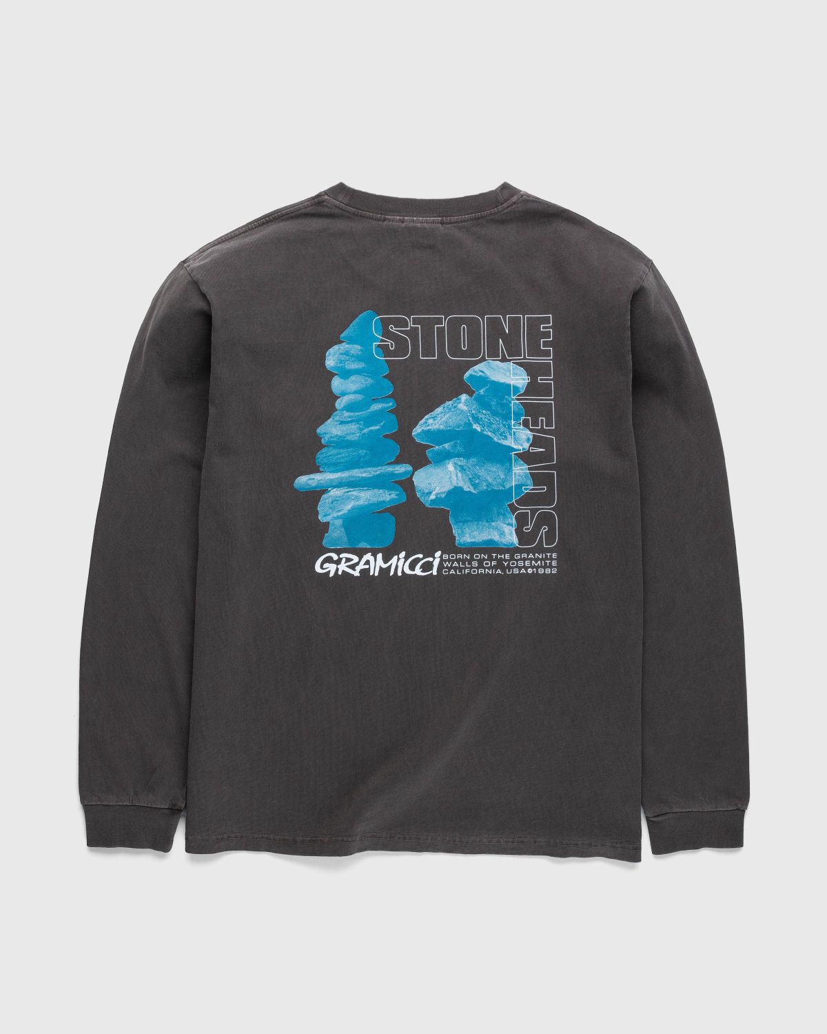 Gramicci – Stoneheads Longsleeve Tee Brown Pigment - Longsleeves - Brown - Image 1