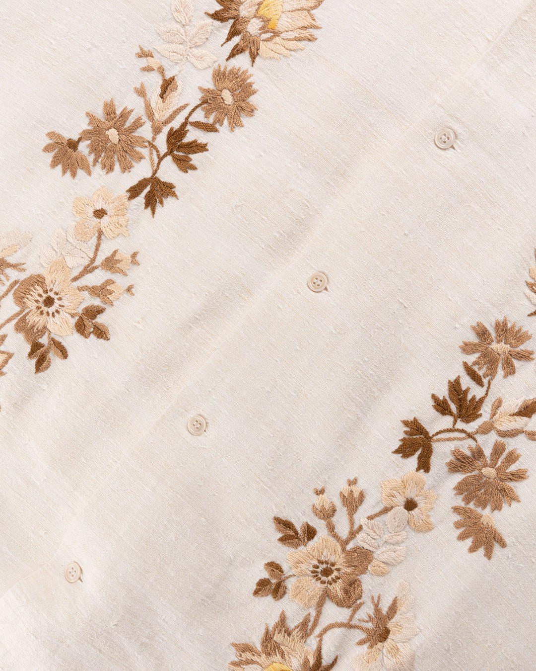 Diomene by Damir Doma – Embroidered Vacation Shirt Cream - Shirts - White - Image 6