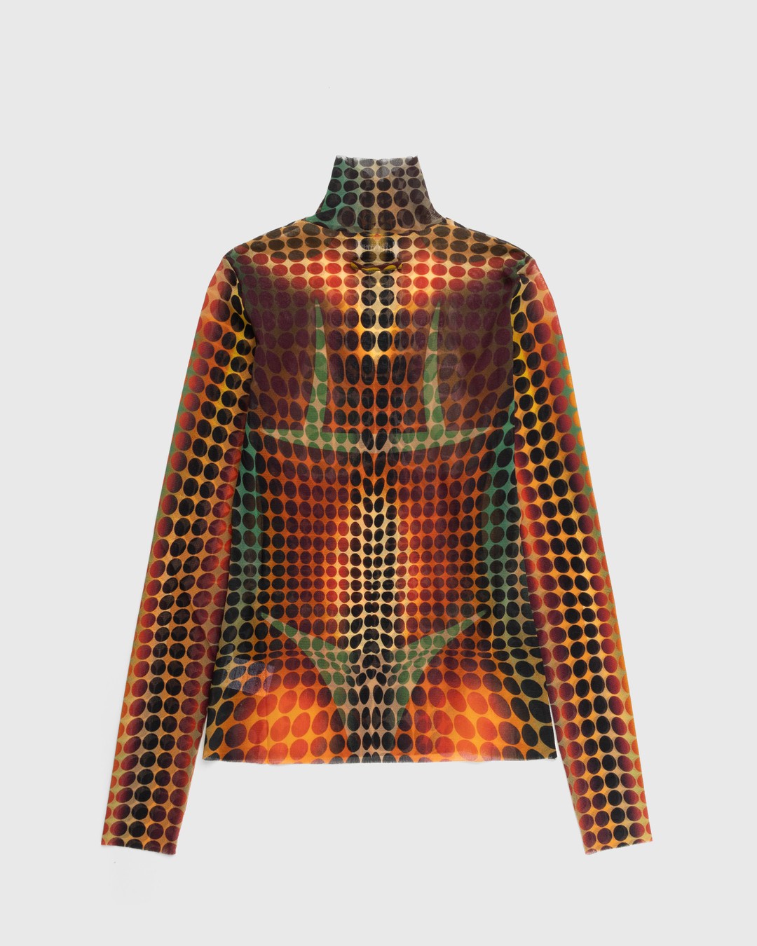 Jean Paul Gaultier – High Neck Longsleeve Top Orange