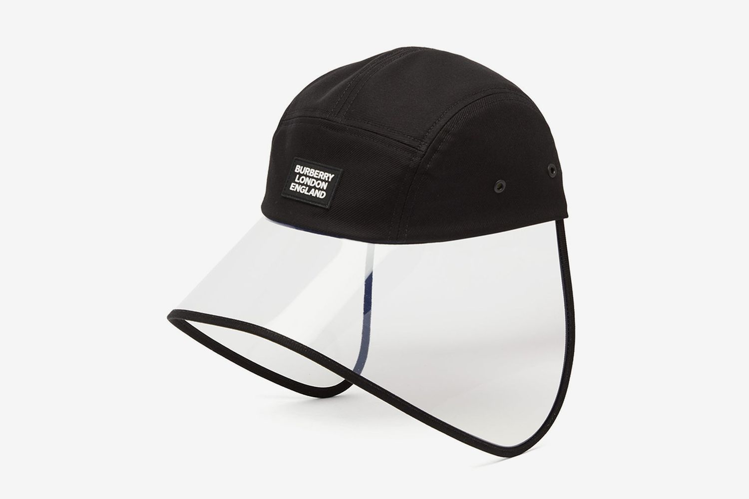 Transparent-Brim Cotton Bonnet Hat