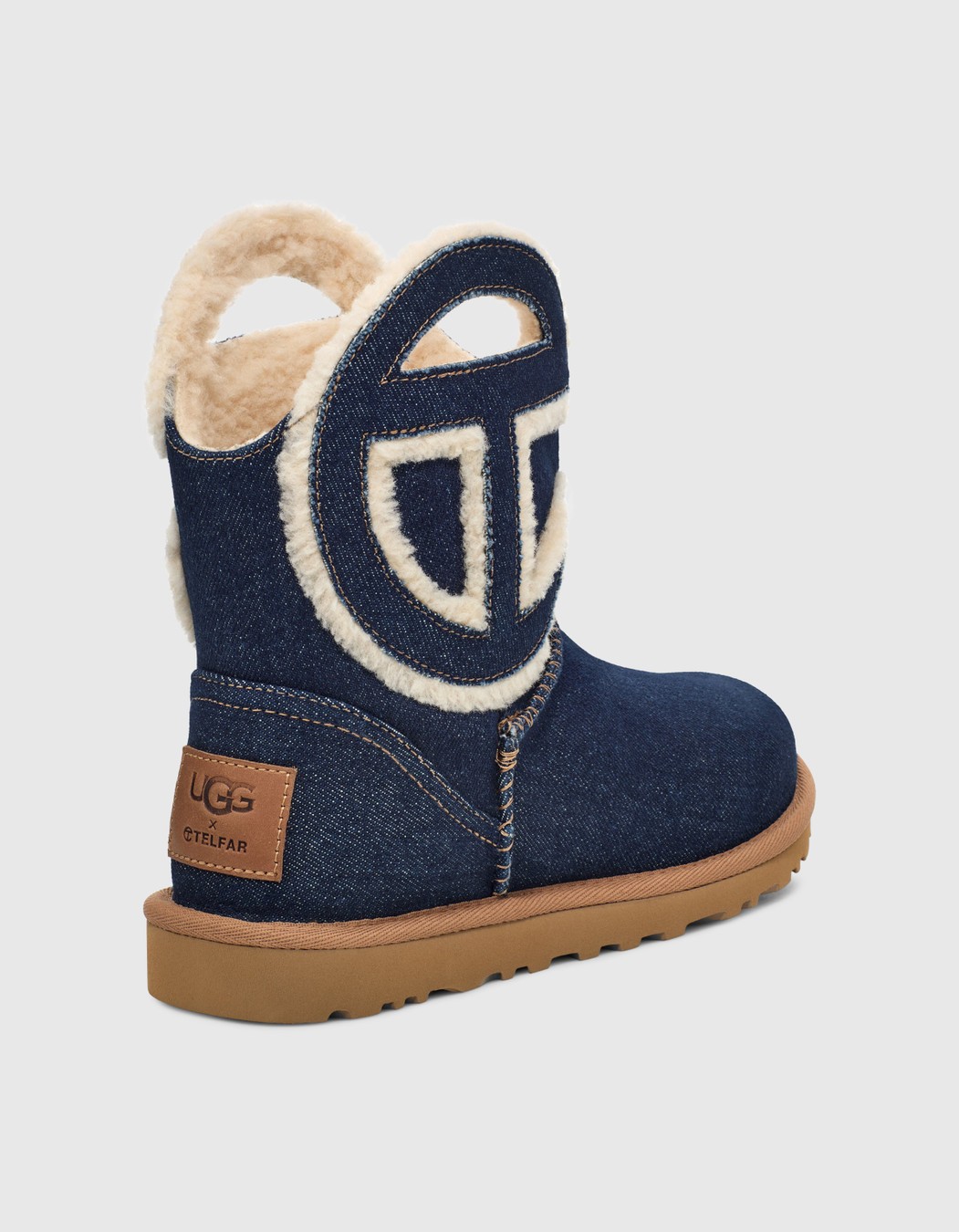 Ugg x Telfar – Logo Mini Boot Indigo - Boots - Blue - Image 6