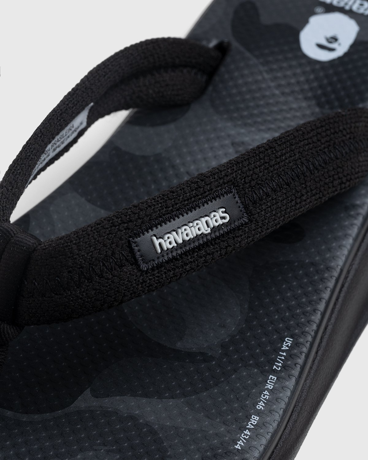 BAPE – Tradi Zori Steel Grey - Slides - Black - Image 4