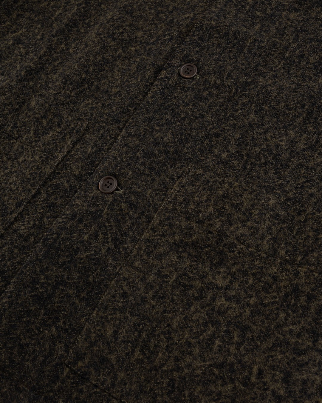 Our Legacy – Haven Jacket Black/Moss Fuzz Wool - Outerwear - Green - Image 6
