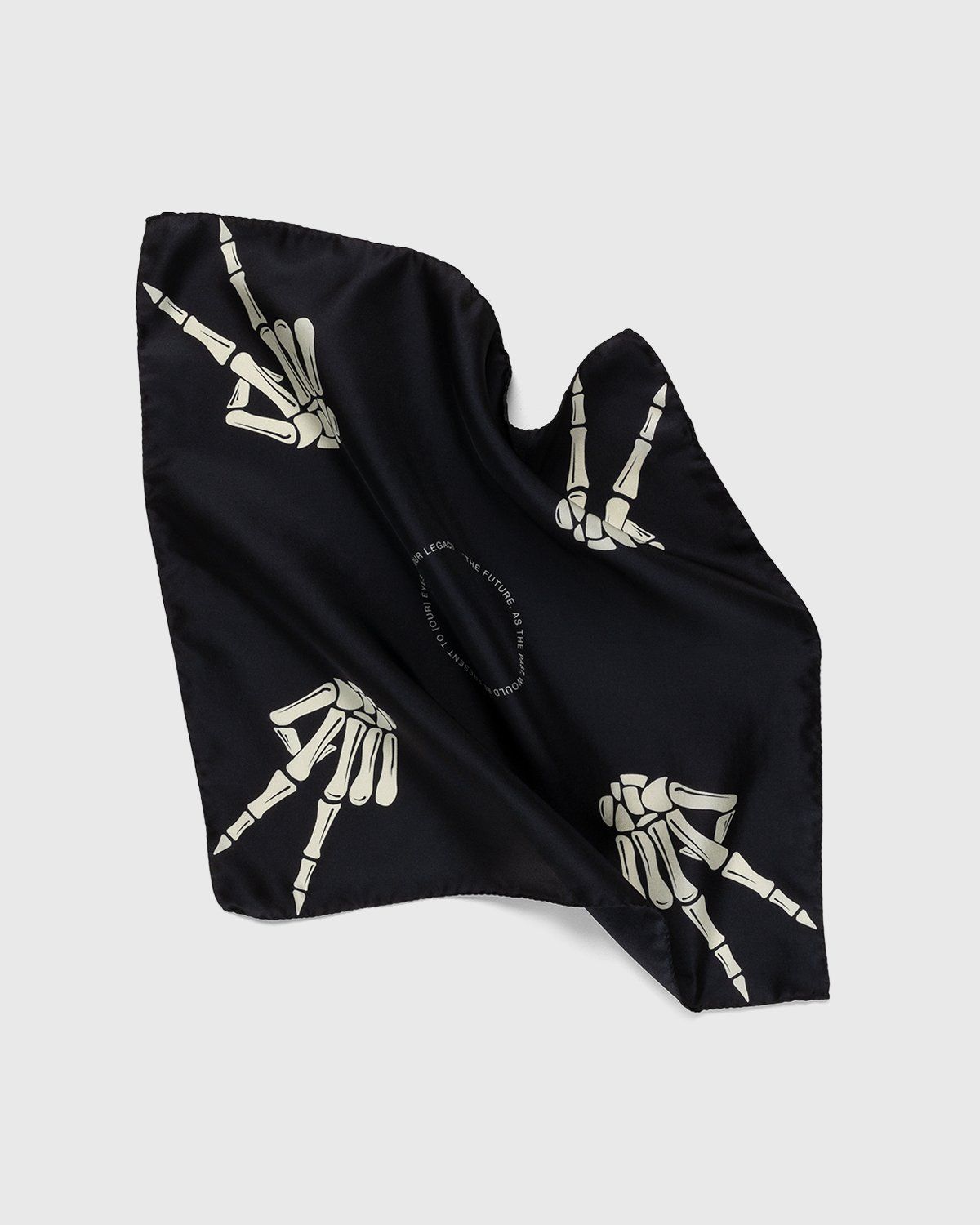 Our Legacy – Silk Scissors Scarf Black - Scarves - Black - Image 2